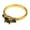 Black, variant on PAURO 3-Stone Rings for Women Gemstone Cubic Zirconia Stainless Steel Pink Black Yellow Colorful Personalized Gold Plated Simple Cute Dainty Eternity Band Circle Jewelry Black Size 7