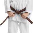 thumbnail image 5 of Uxcell 1.5"x6.5Ft 2m Cotton Judo Colored Ranking Belt, Brown, 5 of 5