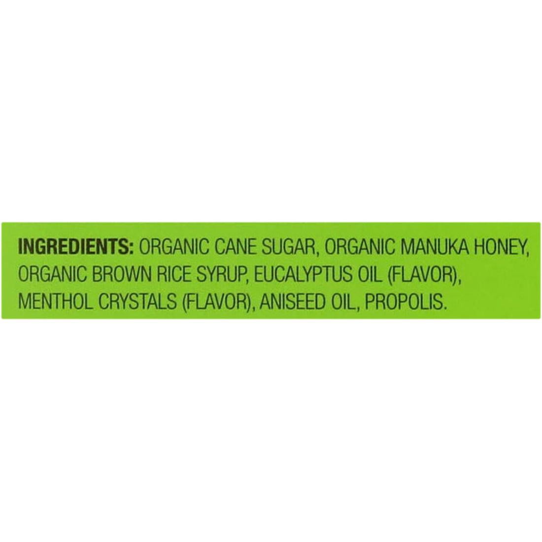 WEDDERSPOON Organic Manuka Honey Drops - Eucalyptus 4 OUNCE, Pack of 2