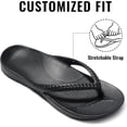 thumbnail image 4 of FootRelief Women's Supportive Thong Sandals, Comfortable Beach Slides for Foot Wellness, 4 of 7