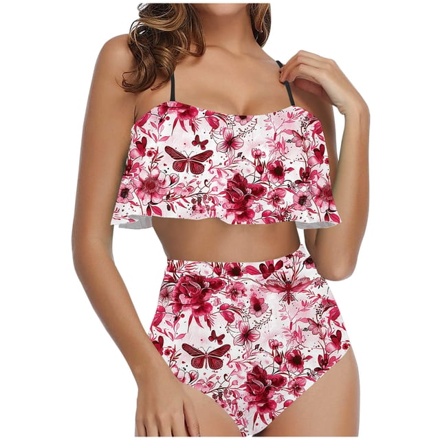 Traje de Baño para las Mujeres Traje de Baño Dividido de Eslinga, Trajes de Baño de Torso Largo para las Mujeres