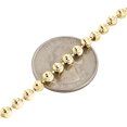 thumbnail image 4 of 10k Yellow Gold Moon Cut Style Link New Solid Chain Necklace (4mm) 26", 4 of 5