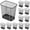 Black3, variant on Nuanchu 1 Pcs Mesh Square Trash Cans 4 Gallons Wire Wastebasket for Home Black Metal Office Garbage Cans Rectangular Open Top Trash Bin for Kitchen Bathroom Bedroom, 11.7 x 8.5 x 11.8 Inch (Silver)