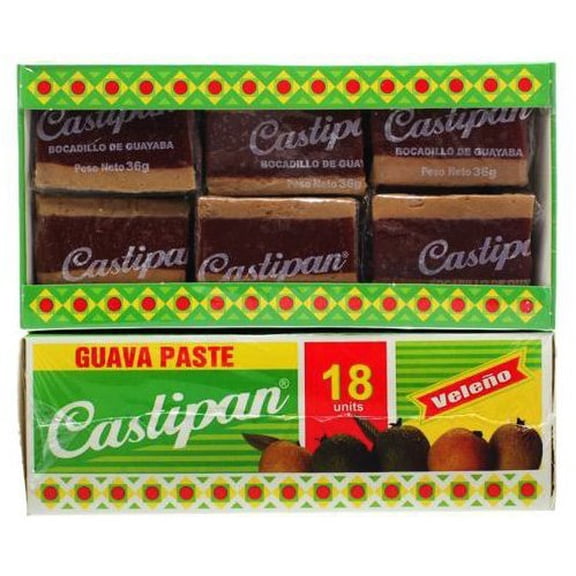 Castipan Rollitos Combinado Bocadillo - Caramel Filled Guava Rolls 22.8oz - Imported from Colombia