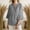 Gray, variant on ClodeEU Womens Ruffle 3/4 Sleeve Blouse Tops ,V Neck Business Casual Blouses Shirts with Buttons Purple,Womens Plus S