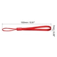 thumbnail image 2 of Unique Bargains 15cm Portable Item Nylon Cord Lanyards Hand Wrist Strap String Red 20 Pack, 2 of 6