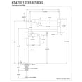 thumbnail image 5 of Kingston Brass KS4705DKL Kaiser Deck Mount Pot Filler Faucet, Oil Rubbed Bronze, 5 of 8