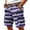Purple, variant on Men's Tie Dye Cargo Shorts With Multi-Pockets And Woven Belt Featuring Vintage Washed Effect For Summer Beach Hiking Streetwear Fashion Blue L