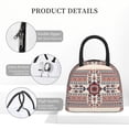 thumbnail image 4 of Balery Fashion Tatreez1 Bolsa de Almuerzo para Mujeres, Caja de Almuerzo, Bolsa de Almuerzo Pequeña Impermeable, Tote de Almuerzo Reutilizable con Gran Capacidad, 4 of 6