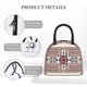 thumbnail image 4 of Balery Fashion Tatreez1 Bolsa de Almuerzo para Mujeres, Caja de Almuerzo, Bolsa de Almuerzo Pequeña Impermeable, Tote de Almuerzo Reutilizable con Gran Capacidad, 4 of 6