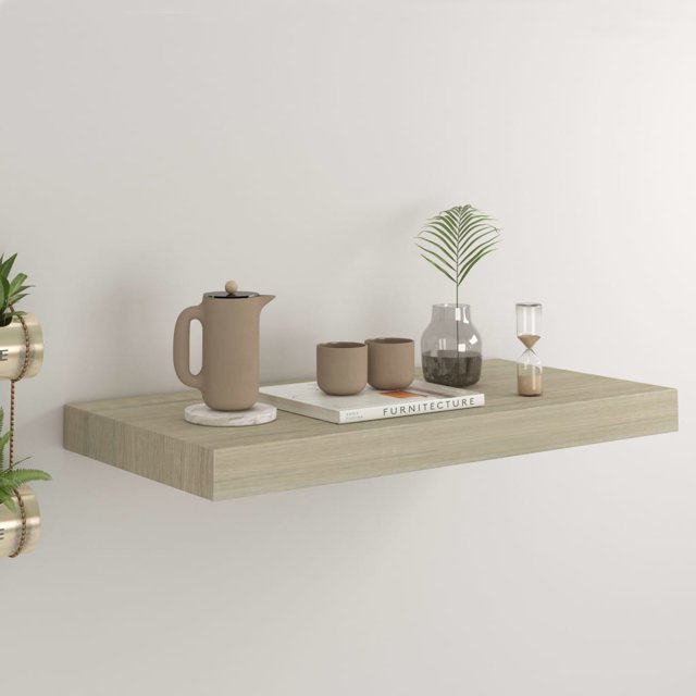 vidaXL Tablette Murale Flottante Chêne 50x23x3,8 cm MDF