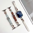 thumbnail image 6 of Dwitch Elegant Leather Watch Strap Compatible with Apple Watch Bands 42mm 44mm 45mm 46mm 49mm,Stylish Leather Strap Slim Wristband with Beaded fits for iWatch SE Series Ultra 10 9 8 7 6 5 4,Blue, 6 of 6