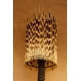 thumbnail image 2 of Kaveney, Wendy 11x14 Gold Ornate Wood Framed with Double Matting Museum Art Print Titled - Namibia, Opuwo A lamp made of porcupine quills, 2 of 4
