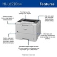 thumbnail image 3 of Impresora láser Brother HL-L6210DW monocromática empresarial, 3 of 5