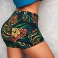 thumbnail image 4 of Naloa Tropical Tribe Mask Biker Shorts for Women Seamless Scrunch Short Women’s Yoga Shorts for Gym Running Sport Shorts-Large, 4 of 8