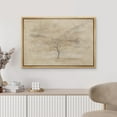 thumbnail image 3 of IDEA4WALL Framed Canvas Art Wall Decor Minimalist Bare Tree Landscape in Neutral Tones Home Wall Decorations Minimalist Illustrations Digital Art for Dorm Home Office - 16"x24" Natural, 3 of 5