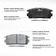 thumbnail image 2 of Front + Rear Ceramic Brake Pads For 2017 2016 2015 2014-2010 Chevy Equinox Terrain, 2 of 6