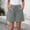 *Gray, variant on Women's Linen Blend Elastic Waist Drawstring Shorts with Pockets,Solid Color Casual Summer Shorts Army Green,Women's Plus XXXL