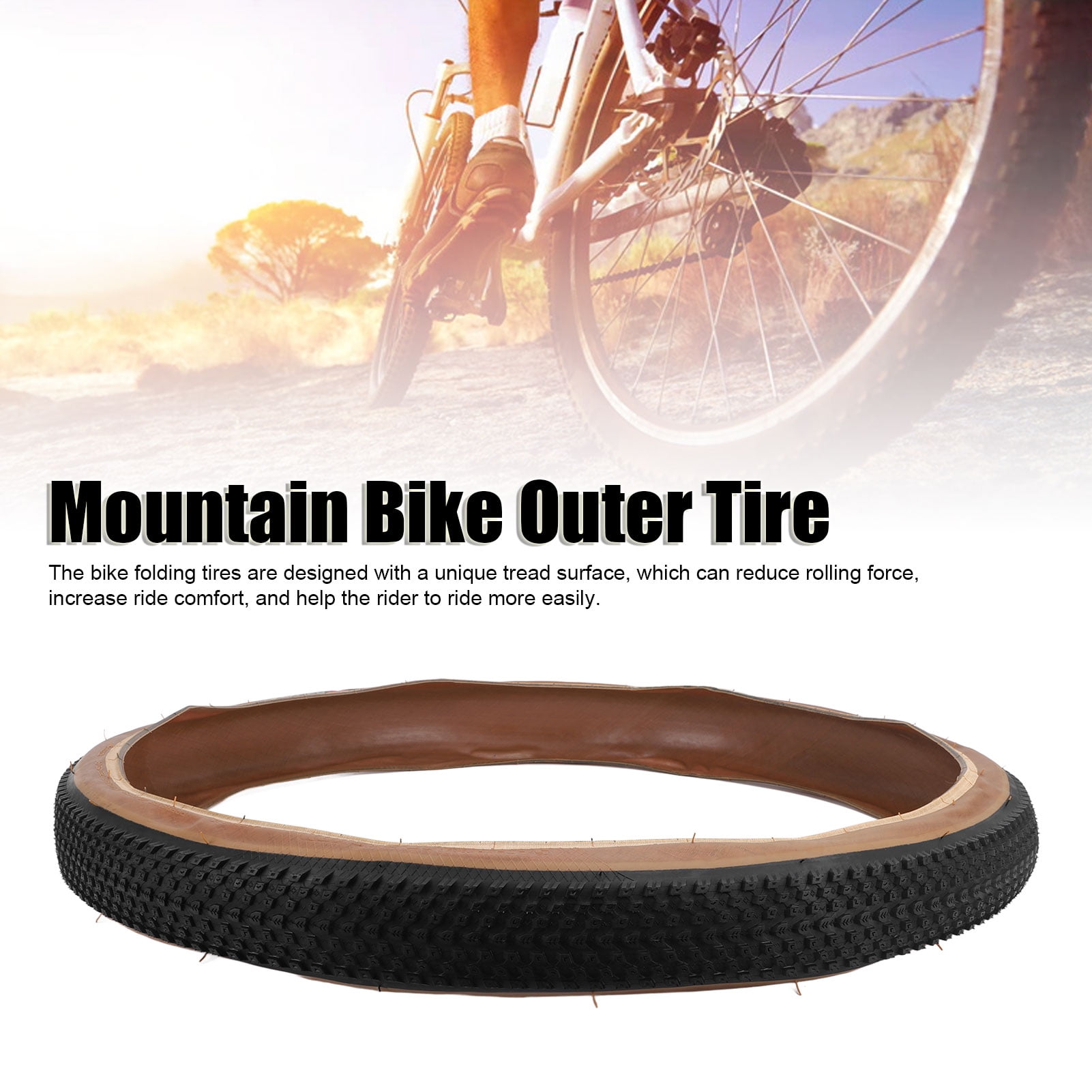 Bike Tire, Mountain Bike Tire, Rubber Folding Replacement