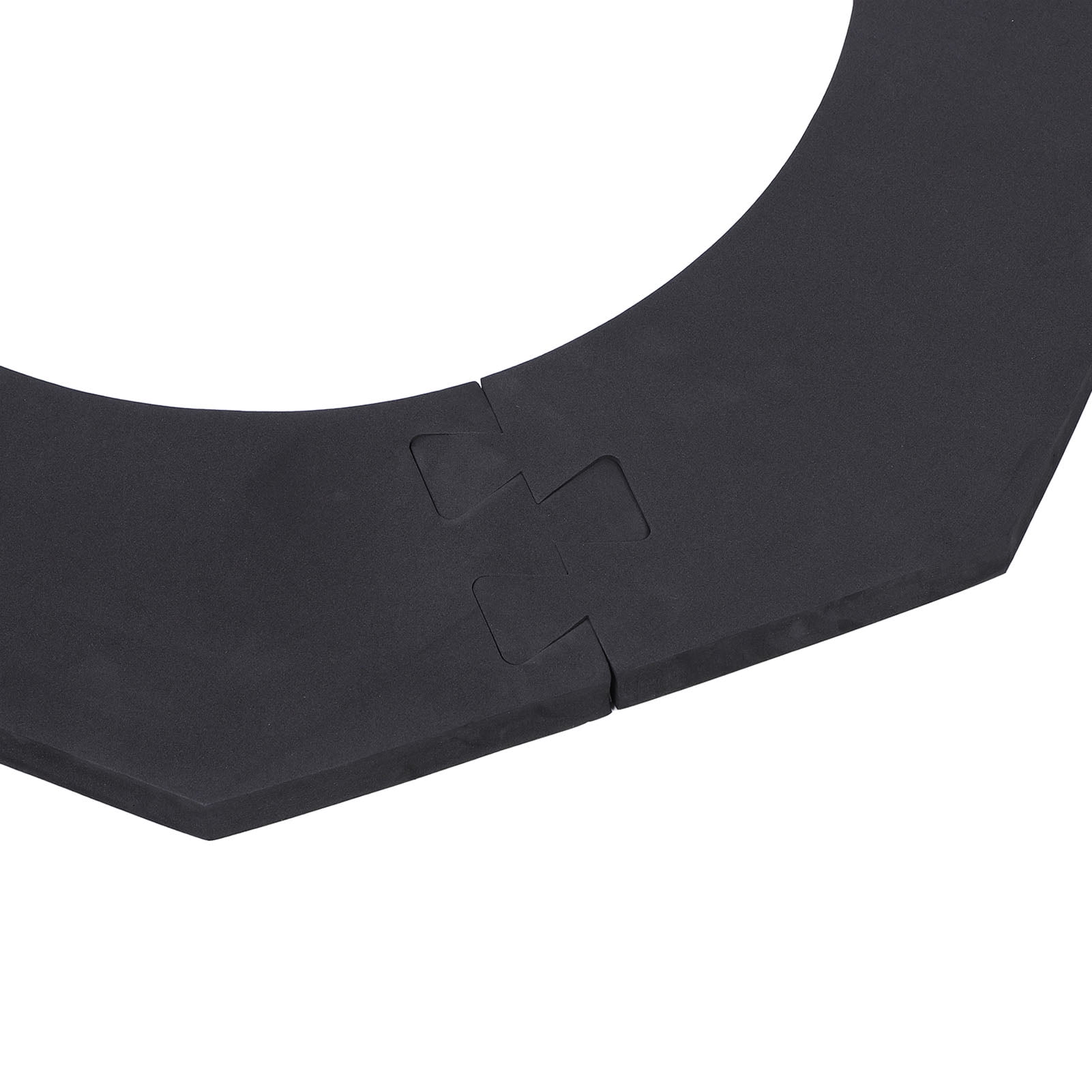 BIMZUC Splicing Octagonal Dart Board Wall Protector Heavy Duty EVA Dartboard Surround Backboard Multi Piece Protection for Bristle Dart Boards Black/Gray 28 x 28 Inches / 71 x 71 cm