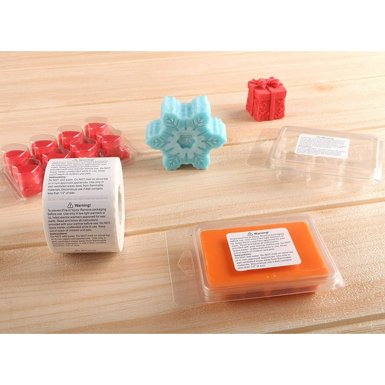 MILIVIXAY 600 Pieces Wax Melt Warning Labels Candle Warning Labels