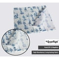 thumbnail image 3 of Vargottam Designer Cotton Canvas Napkins - Set of 12, 20-Inch, Blue Tree Pattern, Durable & Absorbent Cloth Napkins for Dining, Parties, and Home Decor - Machine Washable, 3 of 7