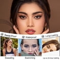 thumbnail image 3 of EARKITY Eyebrow Contouring Pen Pencil, 4 Tipped Precise Brow Pen with Sponge Micro-Fork Tips Applicator, Create Natural Looking Brows Eyebrow Makeup Long Lasting, 3 of 7
