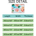 thumbnail image 3 of Crawling Indoor Carpet Play Mat Flowers Watercolor for Living Room Bedroom Educational Nursery Floor Mat Area Rugs 72x48in Carpet Runner, 3 of 6
