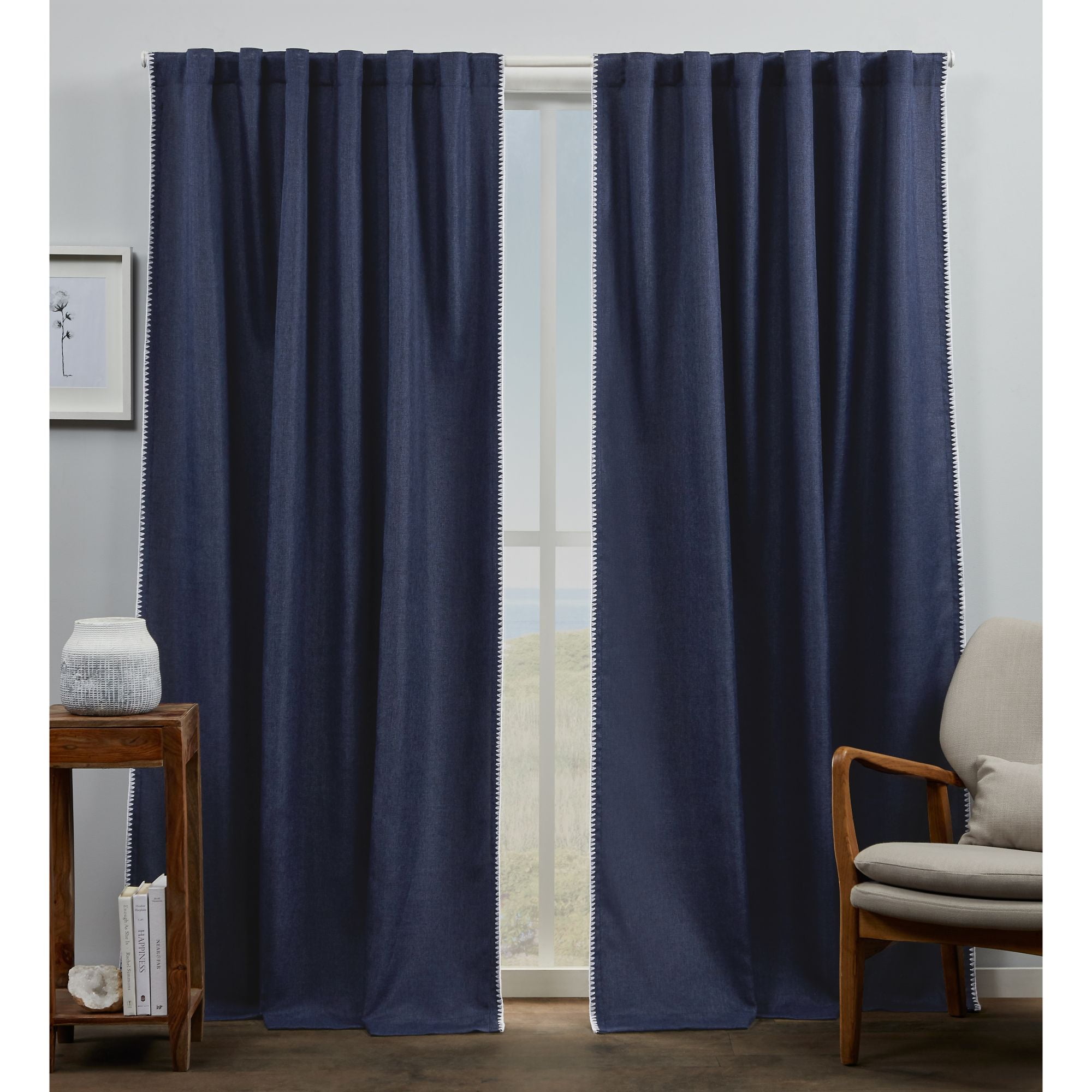 Exclusive Home Curtains Marabel Lined Blackout Hidden Tab Top Curtain