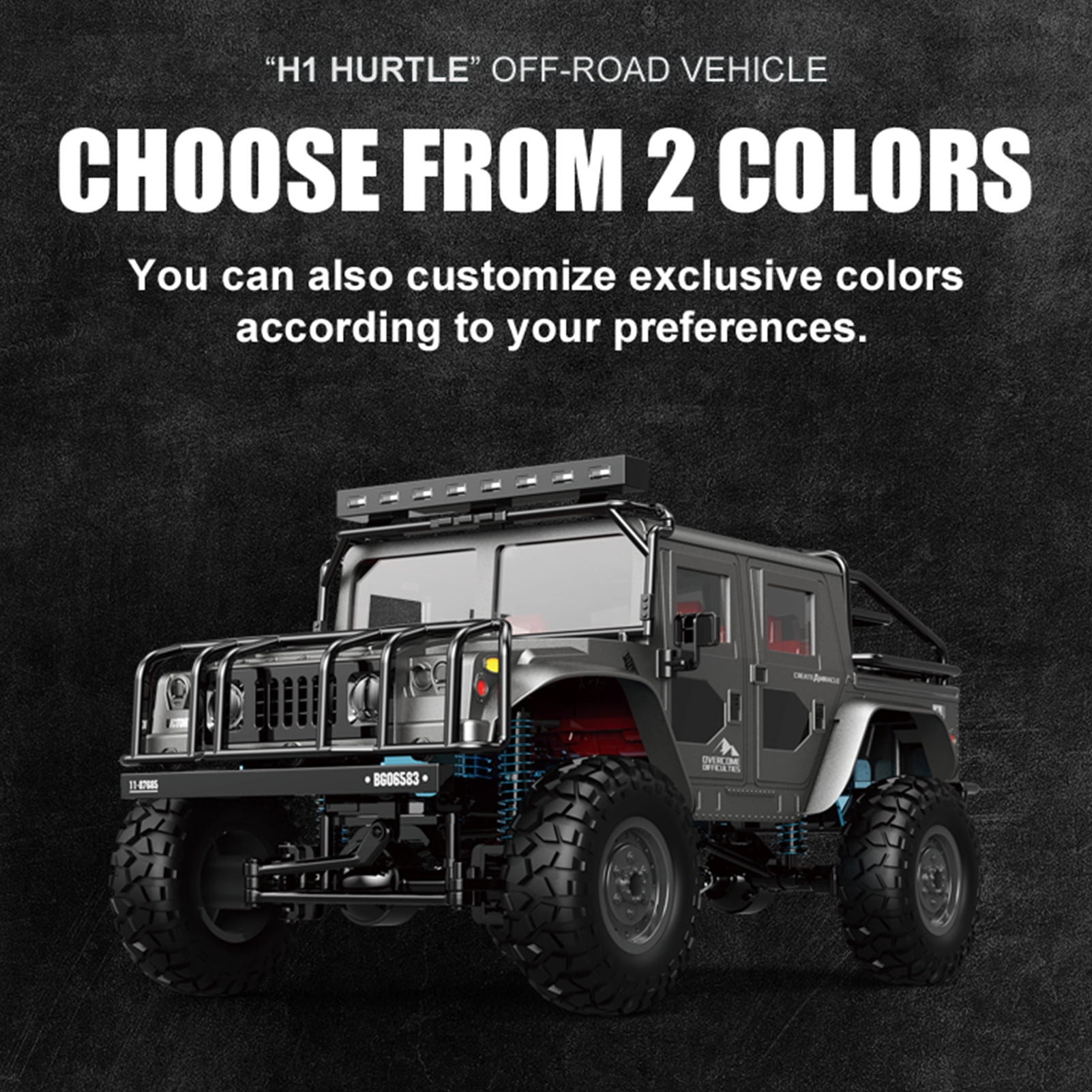 Remote Control Off-Road Car with LED Light 4 Wheels Drive