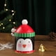 thumbnail image 5 of Adornos navideños, tarro redondo de hierro forjado para guardar sombreros, dulces y chocolates, regalo navideño, decoración de sombreros con patrón de colores, embalaje para festivales., 5 of 6