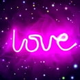 thumbnail image 2 of LINLIN LED Neon Sign,Star Neon Sign Night Light Wall LED Neon Lamp USB Battery Powered Led Neon Light Sign for Home Bedroom Bar Party Decoration, 2 of 9