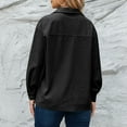 thumbnail image 4 of Lovskoo 2024 Long Sleeve Shirts for Women Corduroy Button Down Shirt Casual Print T-Shirts Single Breasted Fall Spring Loose Shirt Tops Blouse Black, 4 of 7