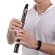 thumbnail image 2 of Mini saxofón de 8 orificios con abrazadera de boquilla contralto Tablas de dedos de lengüeta (marrón) Tmvgtek Deportes Acuáticos, 2 of 7