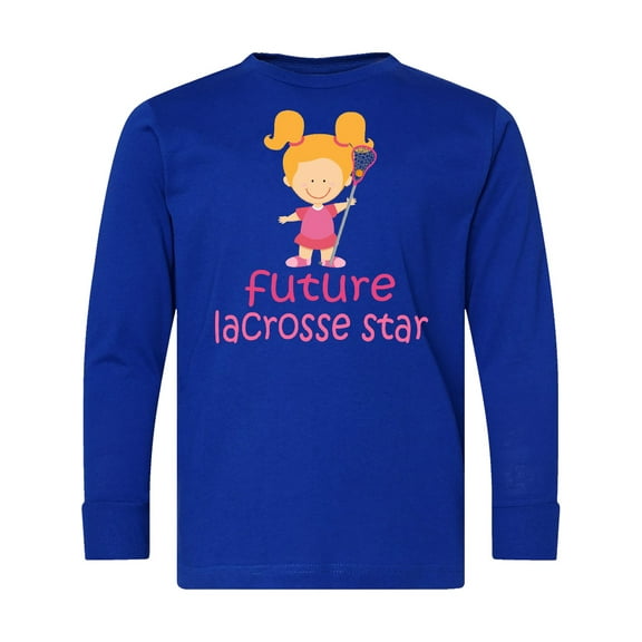 Inktastic Future Lacrosse Star Girl Long Sleeve Youth T-Shirt