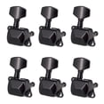 thumbnail image 1 of 6 Pieces Guitar String Tuning Pegs Semi-closed Tuning Machine Machine Heads Tuners for Electric Guitar Acoustic Guitar(6 Right, Black), 1 of 7