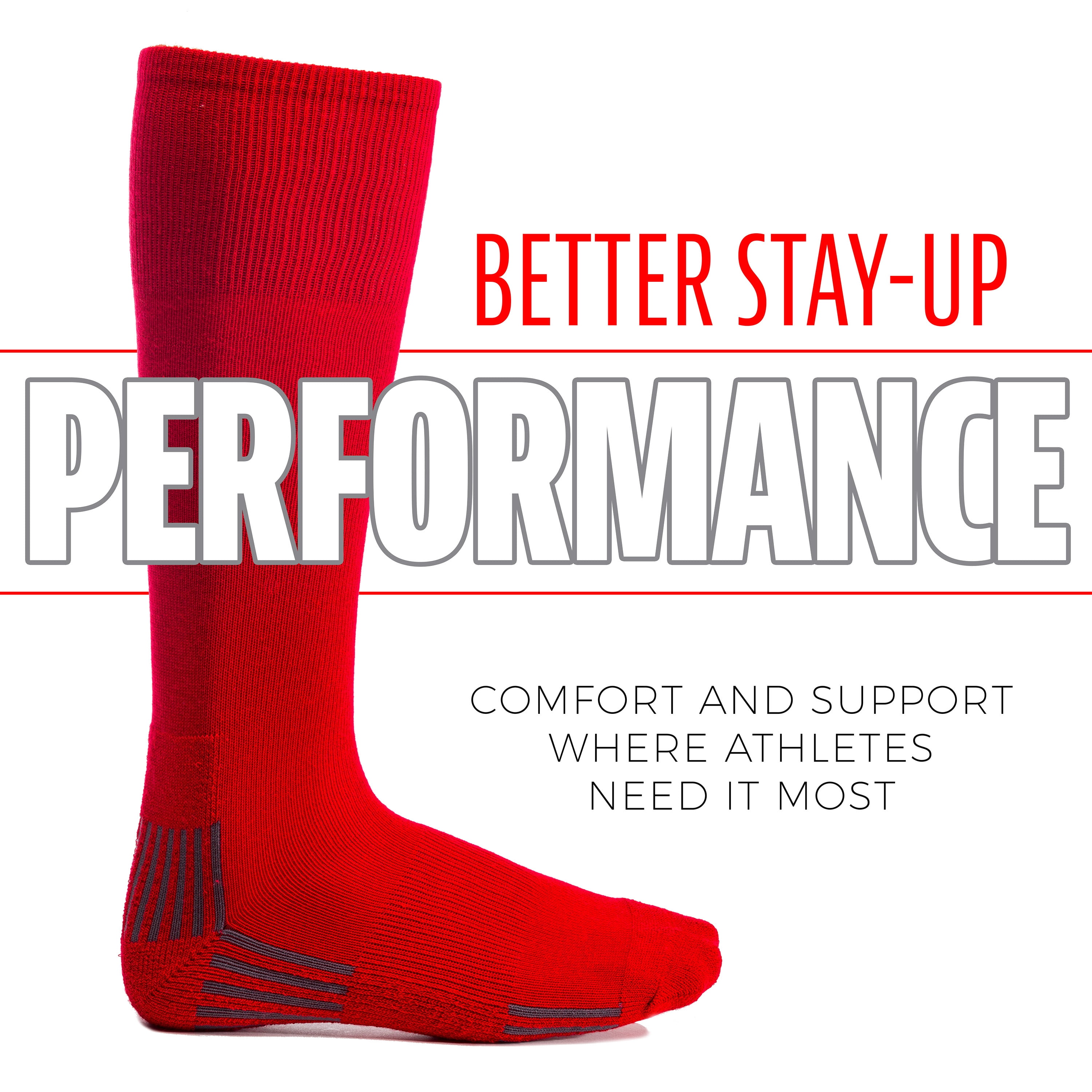 Franklin Sports Athletic Socks Mid-Calf Durable Solid Ribbed Socks (Little Girls or Little Boys or Big Girls or Big Boys) 1 Pack