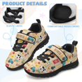 thumbnail image 4 of Uourmeti Boys Cartoon Trucks Shoes Kids Unisex Fashion Sneakers Lace-Up Shoes Tennis Running Hiking Sneakers for Boys and Girls Size 13 Little Kid, 4 of 7