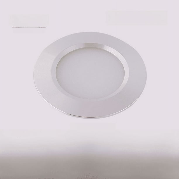 Lámpara LED ultradelgada para gabinete, vitrina empotrada, luz para gabinete de vino, luz para muebles, luz descendente pequeña redonda de 3 W y 12 V
