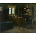 thumbnail image 2 of Sariusz Henryk Bielski 17x15 Gold Ornate Wood Frame and Double Matted Museum Art Print Titled - Man in the Studio (1893), 2 of 4
