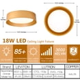 thumbnail image 2 of BESTOMINE Flush Mount Ceiling Light,12.5 inch LED Ceiling Light Fixture,Polished Gold Finish,Light Fixtures Ceiling Mount,Light Fixtures,Dimmable/3000K/18W,Outdoor Flush Mount Lighting Fixtures, 2 of 7