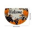 thumbnail image 3 of HomeKingdee Fall Thanksgiving Pumpkin Half Round Door Mat, Non-Slip Welcome Indoor Entrance Way Rug Semi Circle Front Doormats Washable Floor Mat, Outdoor Rugs, 3 of 6