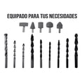 thumbnail image 4 of Kit Taladro Y Amoladora De 800w Con Accesorios Color Negro, 4 of 4