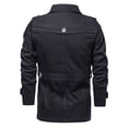 thumbnail image 6 of Fgnfyis Mens Jackets Casual Lapel Mid Length Pure Jacket Coats for Men Black XXXL, 6 of 6
