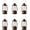 Brushed Brown, variant on Minzimin 5.1 inch Mini Lanterns 6-Pcs LED Candle Small Lanterns Decorative Indoor Outdoor Hanging Light Ornaments Home Decor for Weddings Western Camping Party Halloween Christmas Decorations
