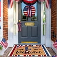 thumbnail image 6 of USA 250th Anniversary Alphabet Doormat, Patriotic 4Th of July Door Mats,Crystal Velvet Indoor Outdoor Rug with Letters,Decor for Home Entryway, Patio,23.6*15.7 In., 6 of 7