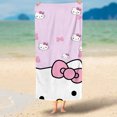 thumbnail image 2 of Sanrio Hello Kitty-toallas de microfibra de secado rápido para hombres y mujeres, grandes, suaves y respetuosas con la piel, lindas toallas de baño para playa, regalo para niños y niñas, 2 of 6