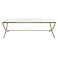 thumbnail image 4 of SAFAVIEH Couture Debbie Modern Metal Coffee Table, Brass, 4 of 10