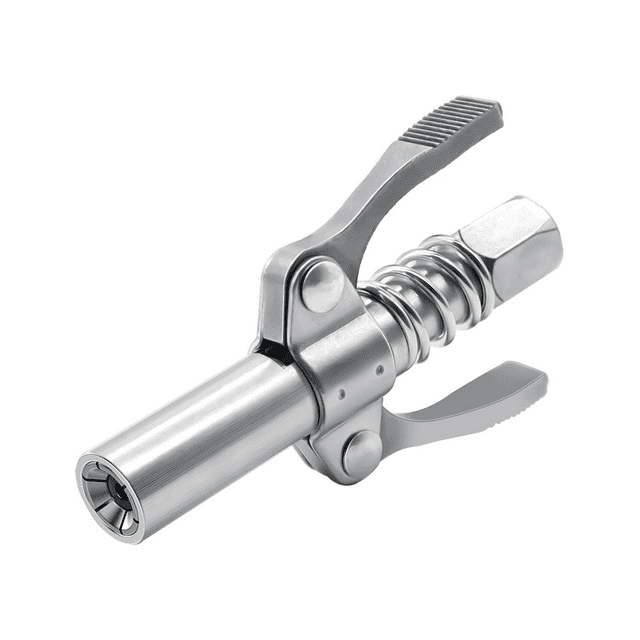 Double Handle Grease Nipple Coupler Double Handle Quick Lock Release Grease Ends Couplers Compatible All Grease Fittings