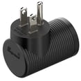 thumbnail image 2 of Adaptador de Corriente Plugrand Negro Ángulo Recto NEMA 5-15R a 5-15P 90 Grados, 2 of 8